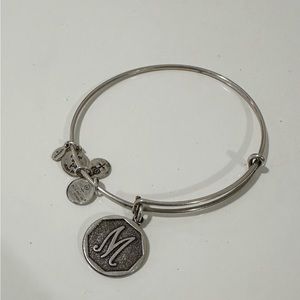 Alex and Ani “M” initial charm bangle